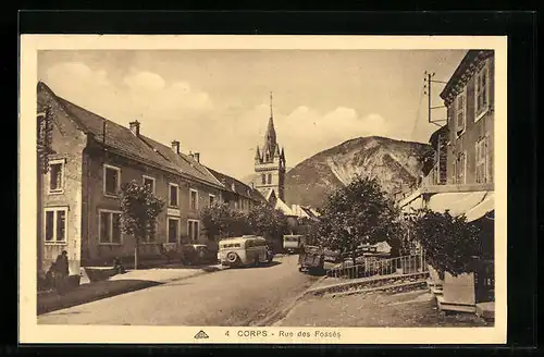 AK Corps, Rue des Fossés, Strassenpartie