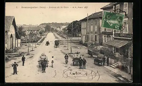 AK Beaurepaire, Avenue de la Gare