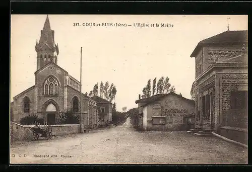 AK Cour-et-Buis, L`Eglise et la Mairie
