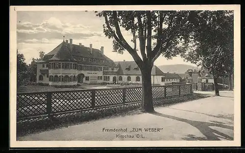 AK Kirschau /O.-L., Hotel-Pension Zum Weber