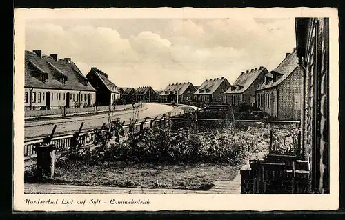 AK List auf Sylt, Nordseebad, Landwehrdeich