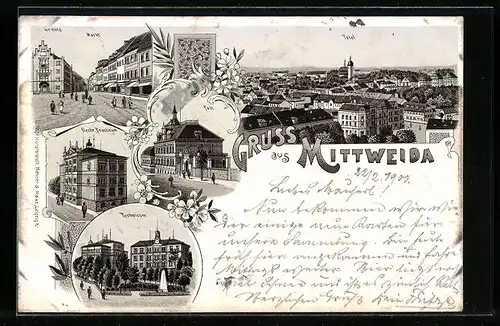 Lithographie Mittweida, Elektrisches Praktikum, Technikum, Post