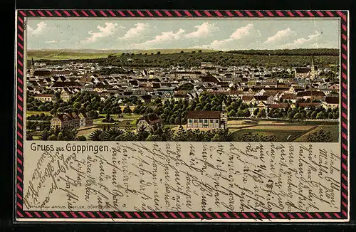 Lithographie Göppingen, Teilansicht