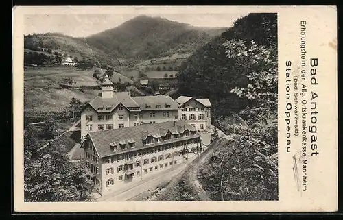 AK Bad Antogast /Bad. Schwarzwald, Erholungsheim der Allg. Ortskrankenkasse Mannheim