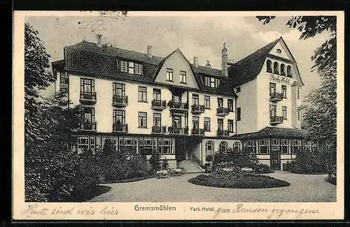 AK Gremsmühlen, Blick zum Park-Hotel
