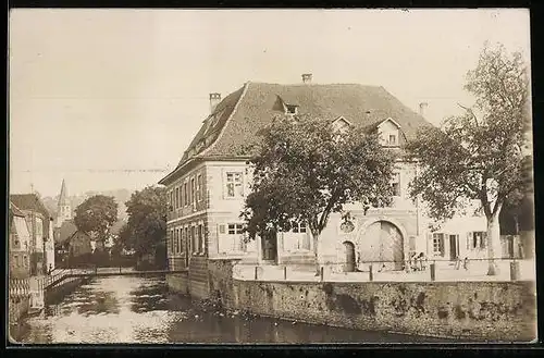 AK Grötzingen, Gasthaus zur Kanne um 1911