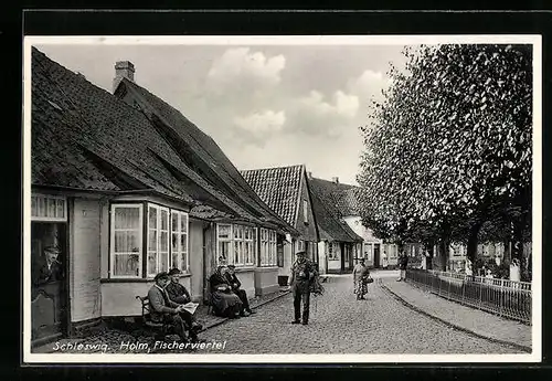 AK Schleswig, Holm-Strasse, Fischerviertel