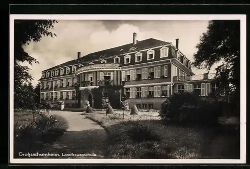 AK Grosssachsenheim, Blick zur Landfrauenschule