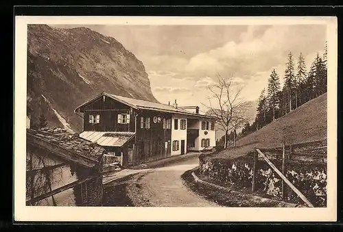 AK Ramsau / Bayr. Hochland, Gasthaus u. Pension Schwarzbachwacht