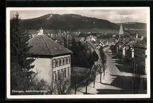 AK Ebingen, Blick in die  Strasse