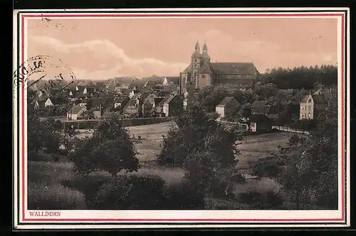 AK Walldürn, Blick auf die Stadt