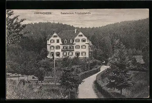 AK Oberachern, Blick zum Sanatorium Friedrichshöh