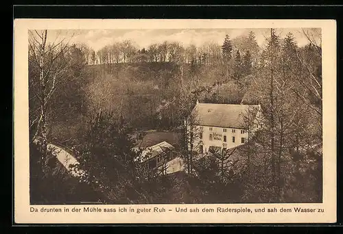 AK Wachau, die Gräfl. v. Brühl`sche Marienmühle im Seifersdorfer Tal