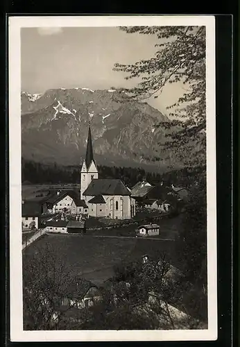 AK Adnet, Kirche gegen Untersberg