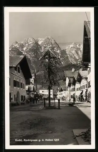 AK Hallein, Marktgasse mit Hohem Göll