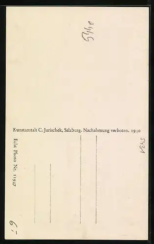 AK Kuchl, Panorama g. d. Hohen Göll