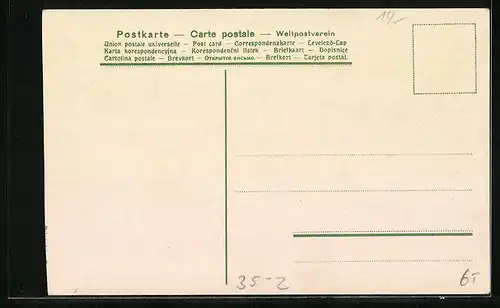 AK Flusspartie mit Windmühlen, Elfen-Hafermehl-Seife