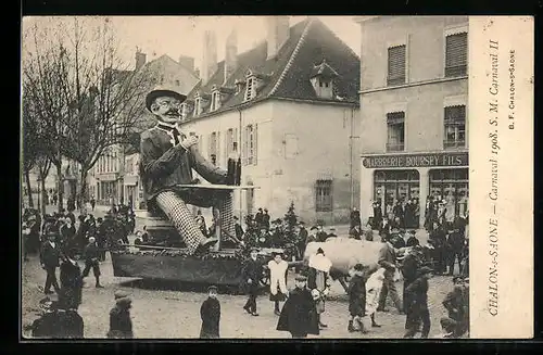 AK Chalon-s-Saone, Carnaval 1908, Fasching