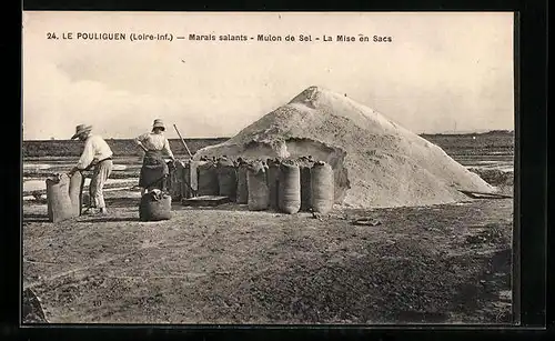 AK Le Pouliguen, Marals salants, Mulon de Sel, La Mise en Sacs, Salzbergwerk