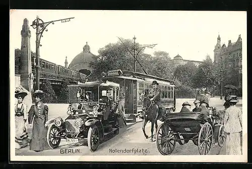 AK Berlin, Nollendorfplatz mit einem Bus