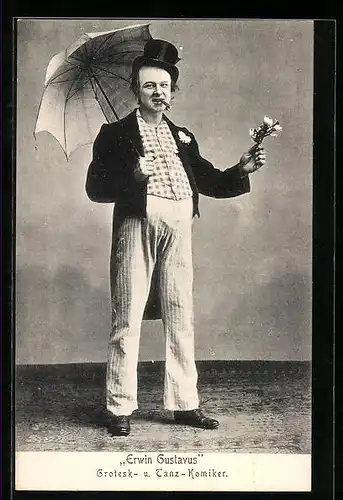 AK Erwin Gustavus, Grotesk- und Tanz-Komiker