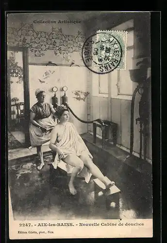 AK Aix-les-Bains, Nouvelle Cabine de douches