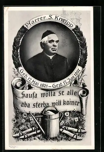 AK Pfarrer S. Kneipp, 50 Jahre Kneipp-Kur 1937