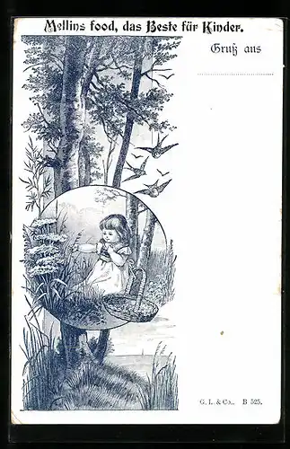 Künstler-AK Reklame für Mellins food, das Beste für Kinder