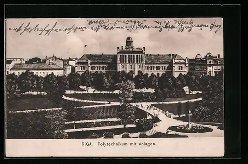 AK Riga, Polytechnikum mit Anlagen