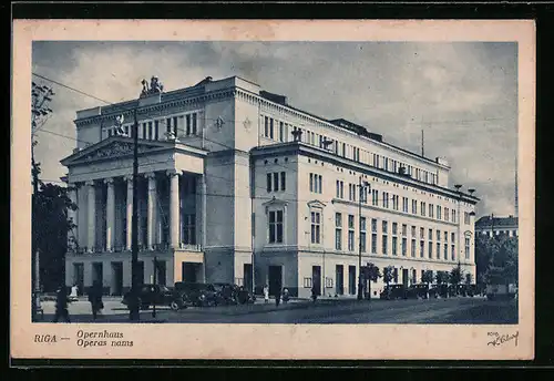 AK Riga, Strassenpartie am Opernhaus, Operas nams
