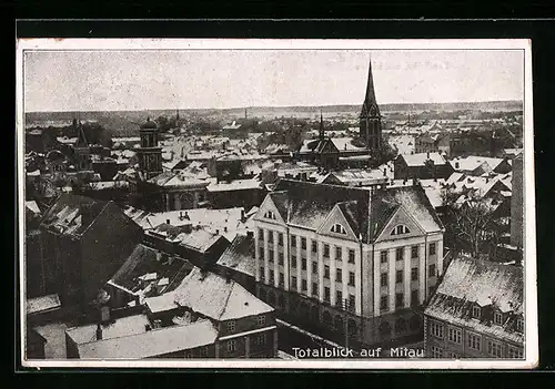 AK Mitau, Blick auf die Kirche