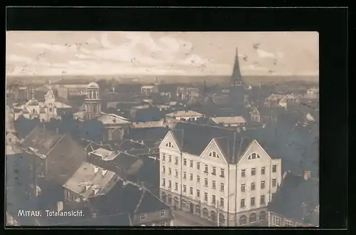 AK Mitau, Totalansicht der Stadt