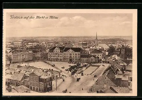 AK Mitau, Totalblick auf den Markt