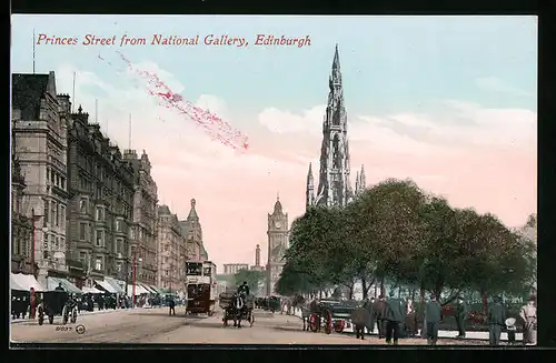 AK Edinburgh, Princes Street from National Gallery