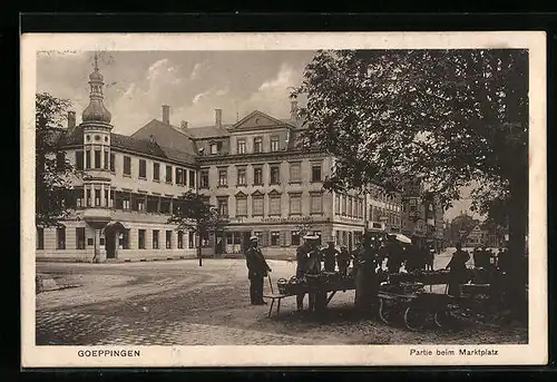 AK Göppingen, Partie am Marktplatz