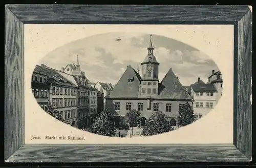 AK Jena, Markt mit Rathaus