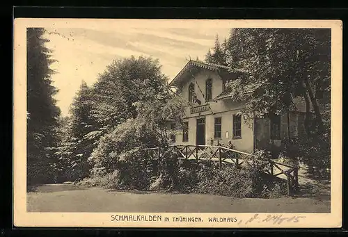 AK Schmalkalden /Thür., Blick auf Waldhaus