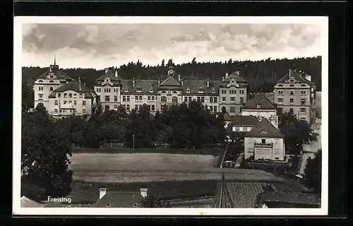 AK Freising, Ortsansicht aus der Vogelschau