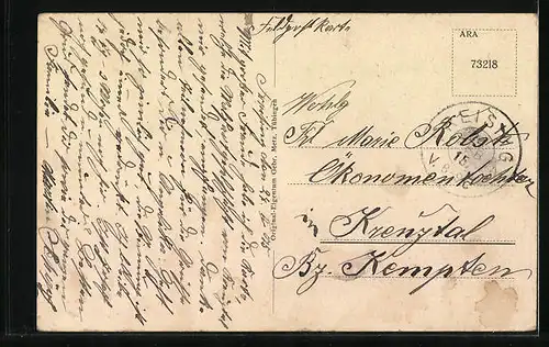 AK Freising, Teilansicht mit Schullehrerseminar