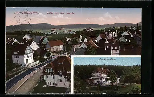 AK Bad Dürrheim, Totalansicht von der Kirche aus