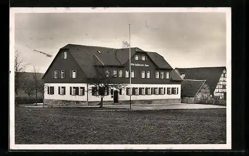 AK Torfgrube /Schwäb. Alb, Otto Hoffmeister-Haus mit Jugendherrberge, Hilfswerk Gau 15