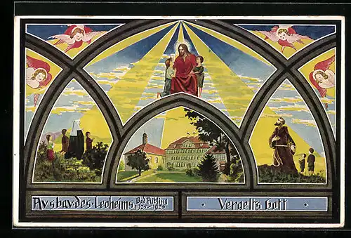 Künstler-AK Bad Aibling, Ausbau des Leonheims 1925-1926