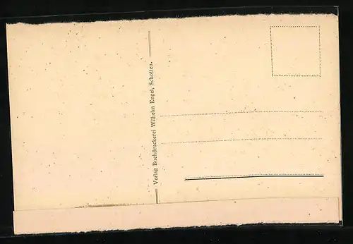 AK Schotten, Strassenpartie mit Rathaus