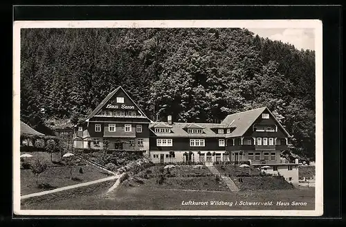 AK Wildberg i. Schwarzwald, Blick auf das Haus Saron