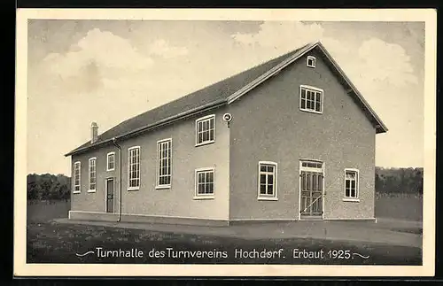 AK Hochdorf, Turnhale des Turnvereins erbaut 1925