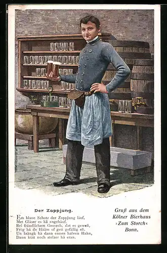 AK Der Zappjung, Kölner Stadttyp