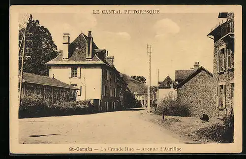 AK St-Cernin, la Grande Rue, Avenue d'Aurillac