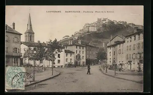 AK Saint-Flour, Faubourg, Place de la Riviere