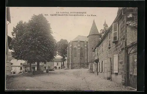 AK Saint-Martin-Valmeroux, la Place