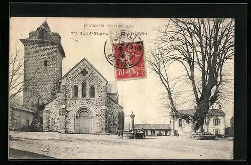 AK Saint-Simon, la Place et l'Eglise